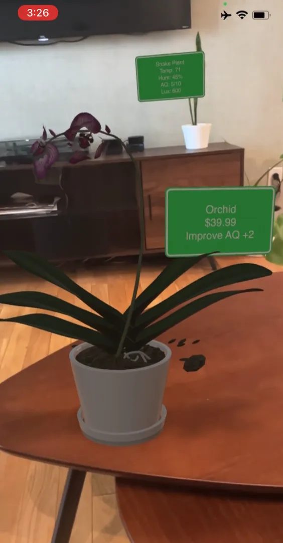 AR App and Sensor Integration