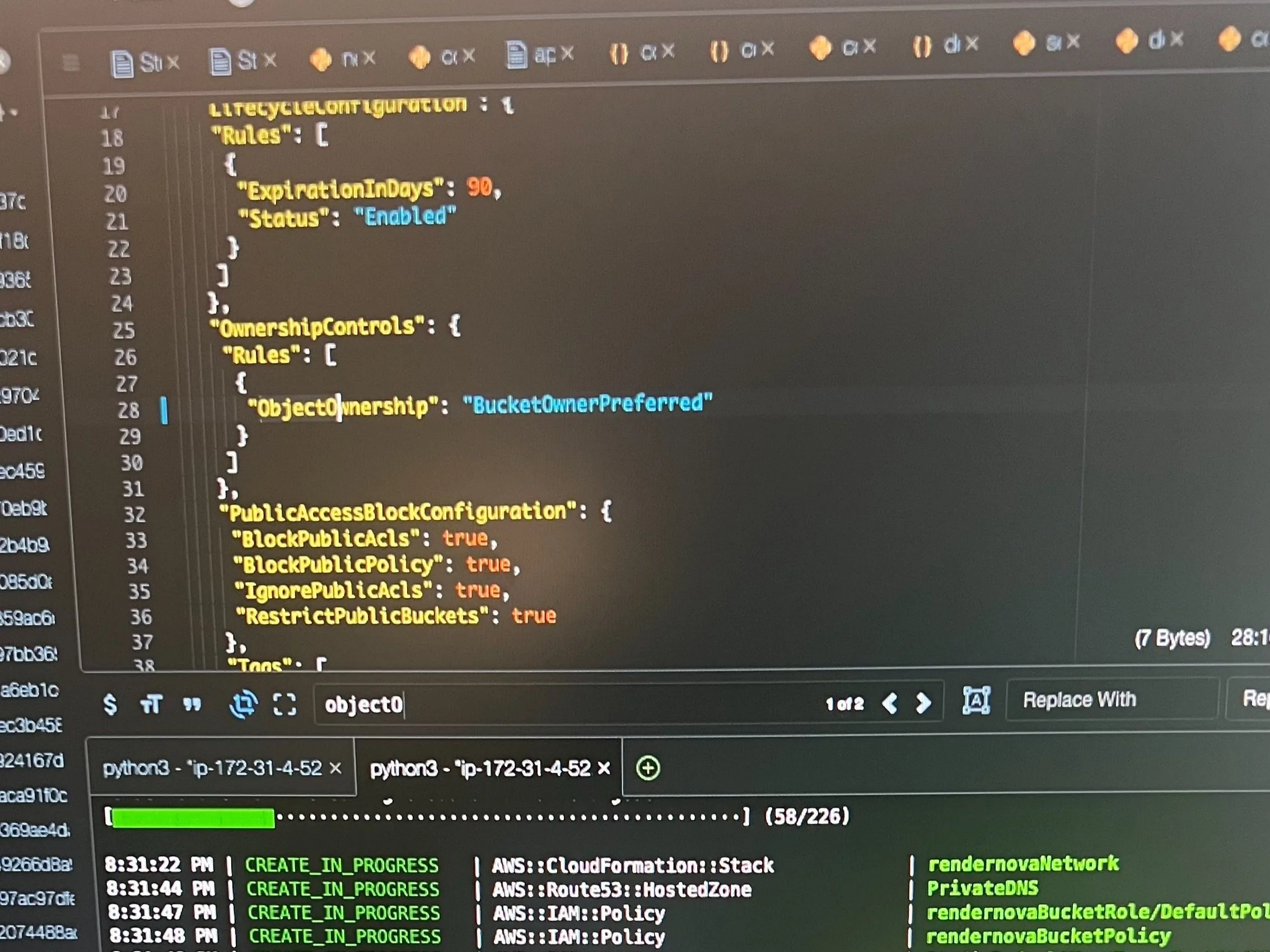 Render Nova pipeline in use