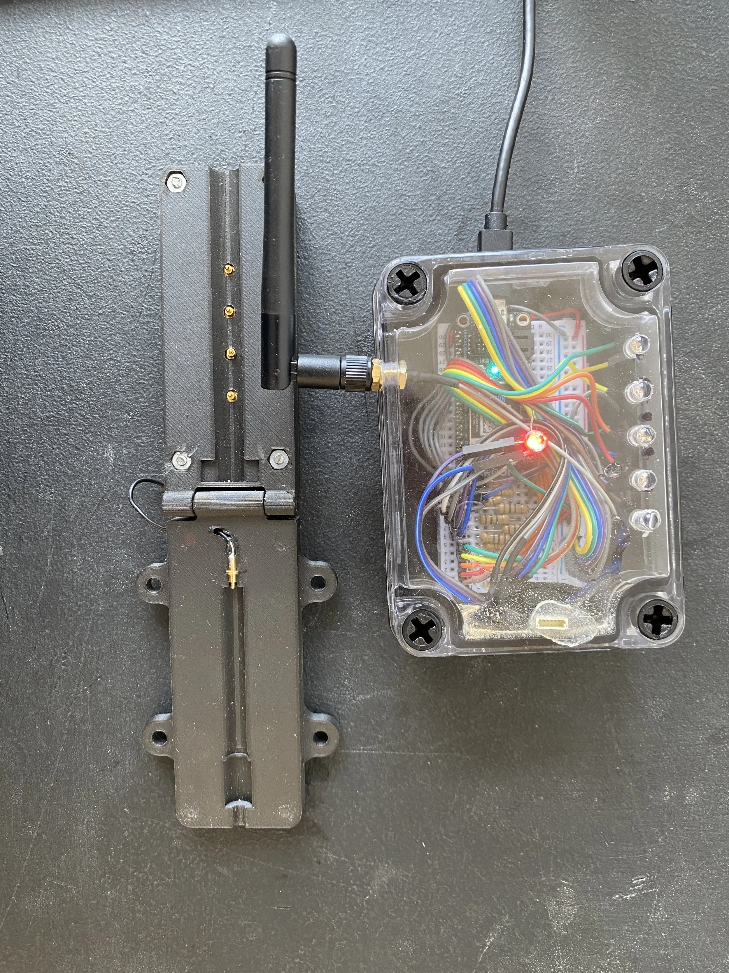 Moisture probe test fixture